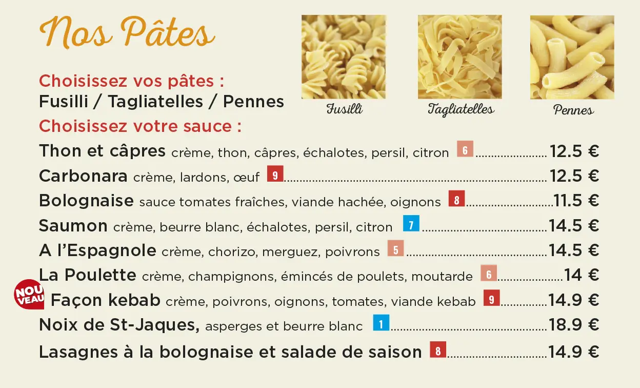 restaurant de pates à langueux